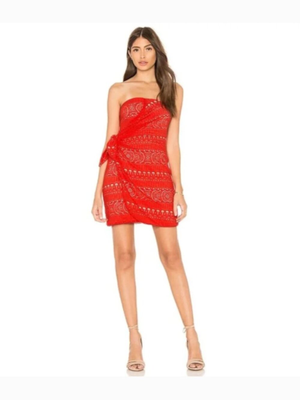 Free People Oceanside Crochet Strapless Mini Dress | NWT | Size Medium